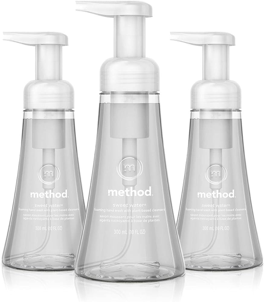 Method Foaming Hand Soap, Sweet Water, Biodegradable Formula, 10 fl oz (Pack of 3) | Amazon (US)