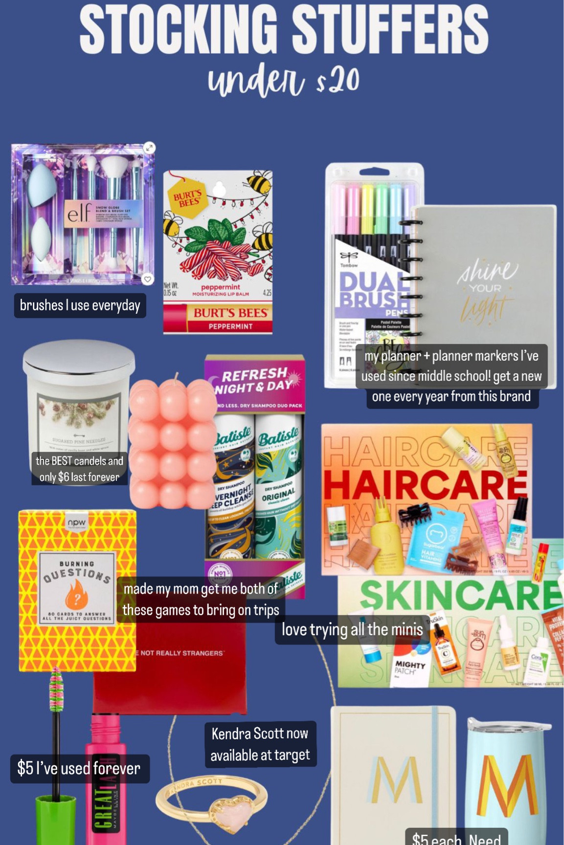 Sticking stuffer gift ideas / gifts under $30 for her / gift guide for her. All my favorite small gift ideas available at target 💗🎄

#LTKCyberWeek #LTKGiftGuide #LTKHoliday