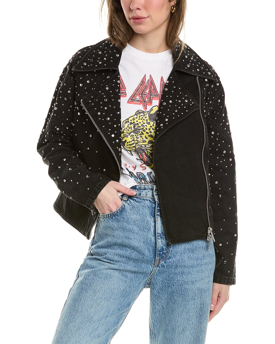 Eve Studded Denim Jacket | Gilt & Gilt City