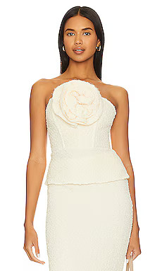 LPA Romola Strapless Top in Cannoli Cream from Revolve.com | Revolve Clothing (Global)