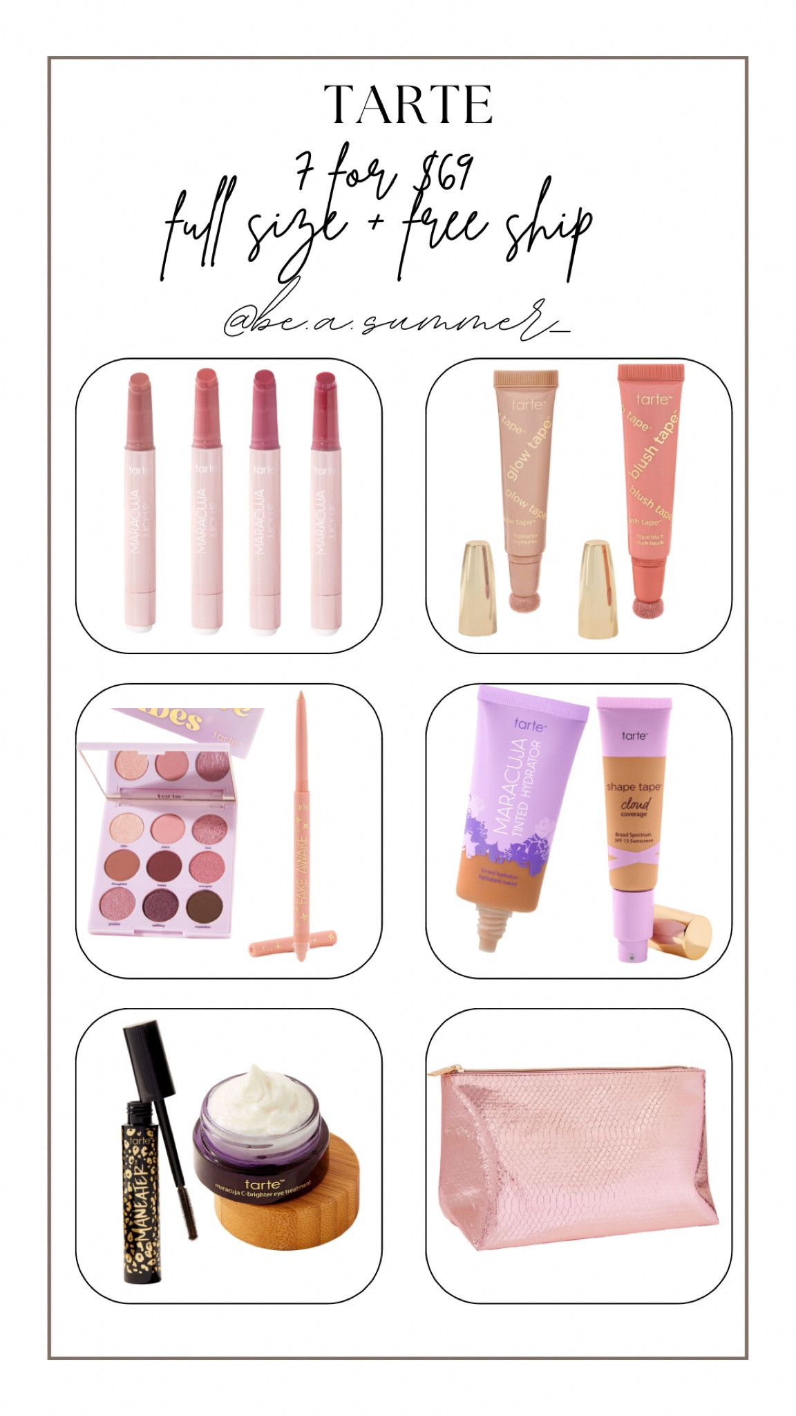 TARTE SALE!! 7 products for $69 + free shipping!! ✨✨✨


HOC / summer / beasummer

#LTKBeauty #LTKSaleAlert #LTKStyleTip