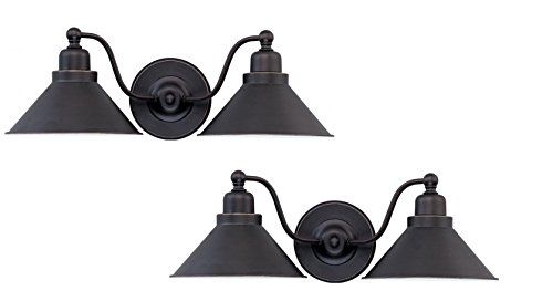 Nuvo Lighting 60-1711 Two Light Sconce, Mission Dust Bronze (2Lt Sconce, 2-Pack) | Amazon (US)