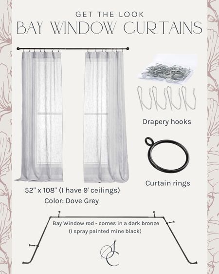 My Amazon curtains, drapery hardware, rings and hooks! Exactly what I used in my breakfast nook!

#LTKstyletip #LTKhome #LTKunder50