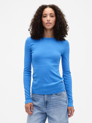 Essential Ribbed Crewneck T-Shirt | Gap Factory