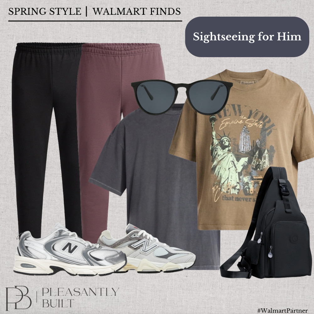 Sightseeing in comfort and style 🧳✈️ These Walmart finds keep it easy with laid-back tees, joggers, and sweatpants paired with fresh sneakers, sunnies, and a functional backpack—perfect for long days on the go.

#LTKmens #WalmartFinds #MensTravelStyle #SightseeingStyle #CasualMenswear #MensOutfits #TravelReady #ComfortStyle #MensAthleisure #SneakerStyle #BackpackEssentials #OnTheGoStyle #AffordableFashion #EverydayMenswear #LTKunder50 #pleasantlybuilt 

 #LTKfitnessgoals #LTKTravel #LTKMens