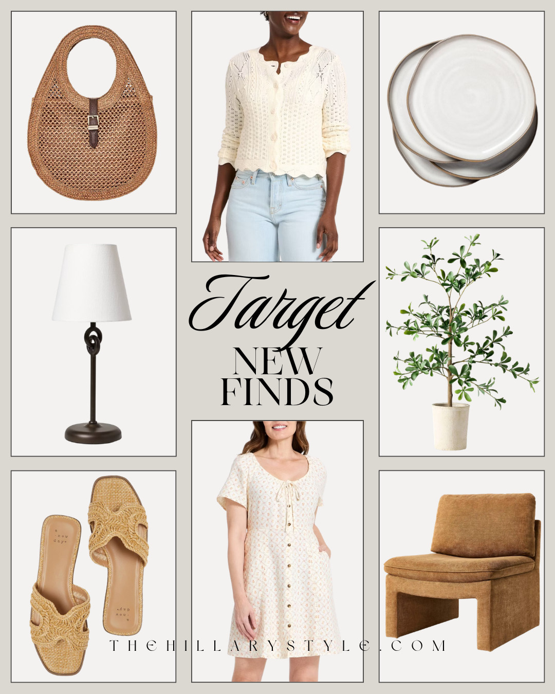 Target New Arrivals: Spring Fashion & Home Decor Finds 2026
Get ready to elevate your style and your home with these stunning new arrivals from Target! This curated collection has everything you need to welcome the warmer weather in chic, comfortable fashion. We’re loving the mix of classic staples and on-trend textures, like the beautiful open-knit cardigan and the bohemian woven sandals. Discover a charming floral mini dress and sophisticated home accents, including a stack of modern stoneware plates, a minimalist table lamp, and a trendy sherpa accent chair. For that final touch, don't miss the must-have faux olive tree and the gorgeous natural fiber handbag. These attainable luxuries are the perfect way to update your life for spring and summer. Shop these versatile pieces before they're gone! 

 

#LTKootd #LTKSeasonal #LTKHome