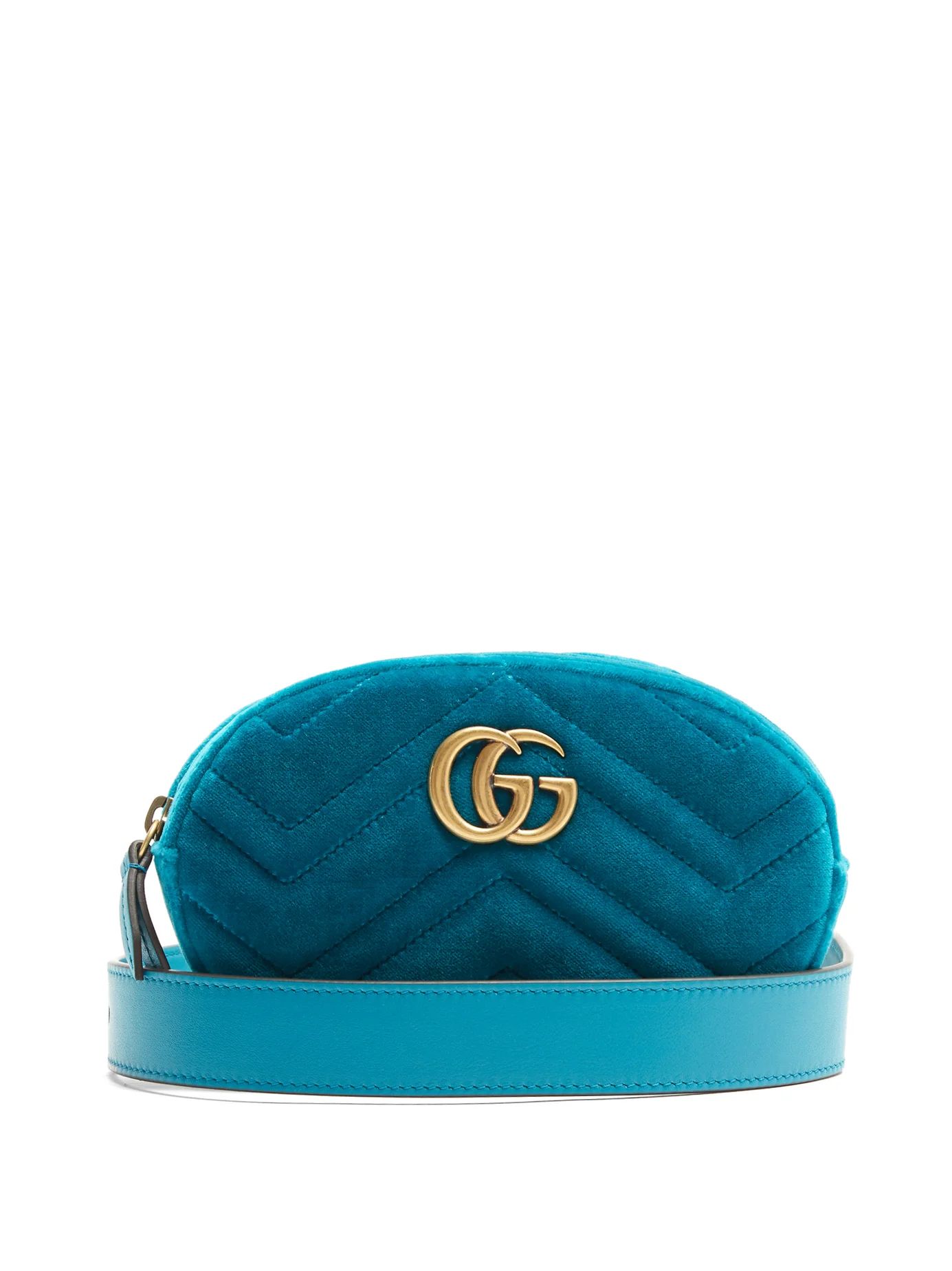 GG Marmont quilted-velvet belt bag | Matches (US)