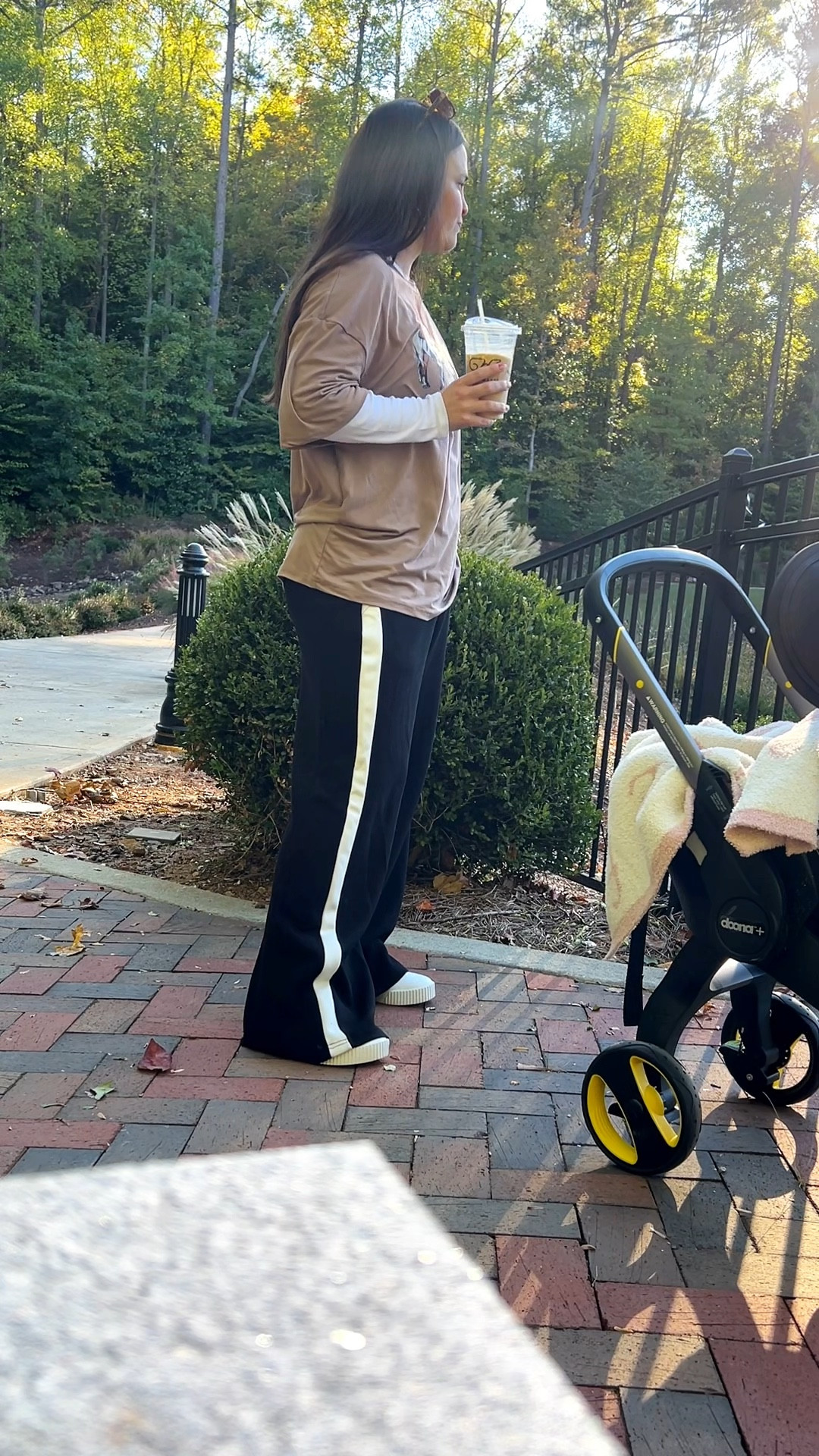 Peaceful morning before the busy day 

Ootd 
Mom outfit 

#LTKStyleTip #LTKActive #LTKVideo