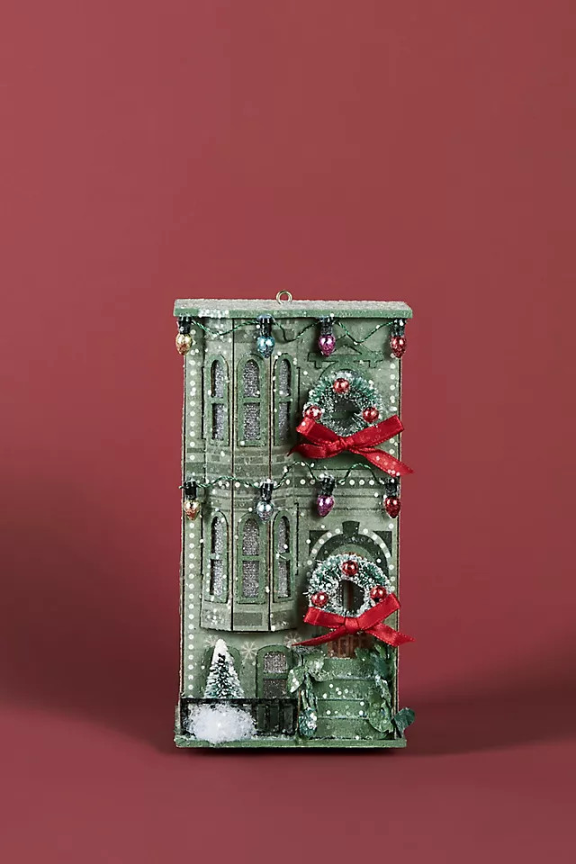 Festive Townhouse Ornament | Anthropologie (US)