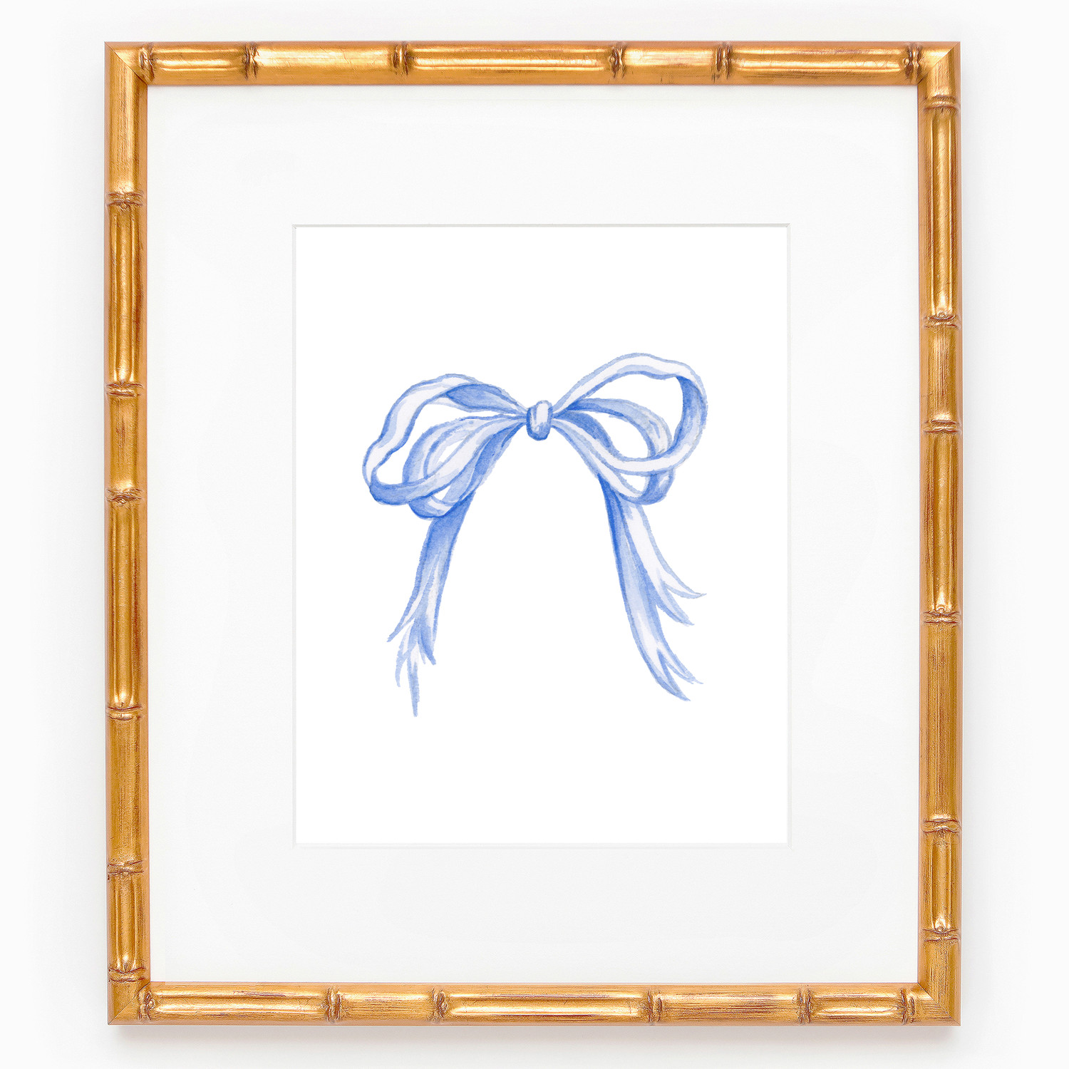 Grandmillennial Bow Watercolor Art Print (Available in Blue, Red, & Pink) — Simply Jessica Mari... | Simply Jessica Marie