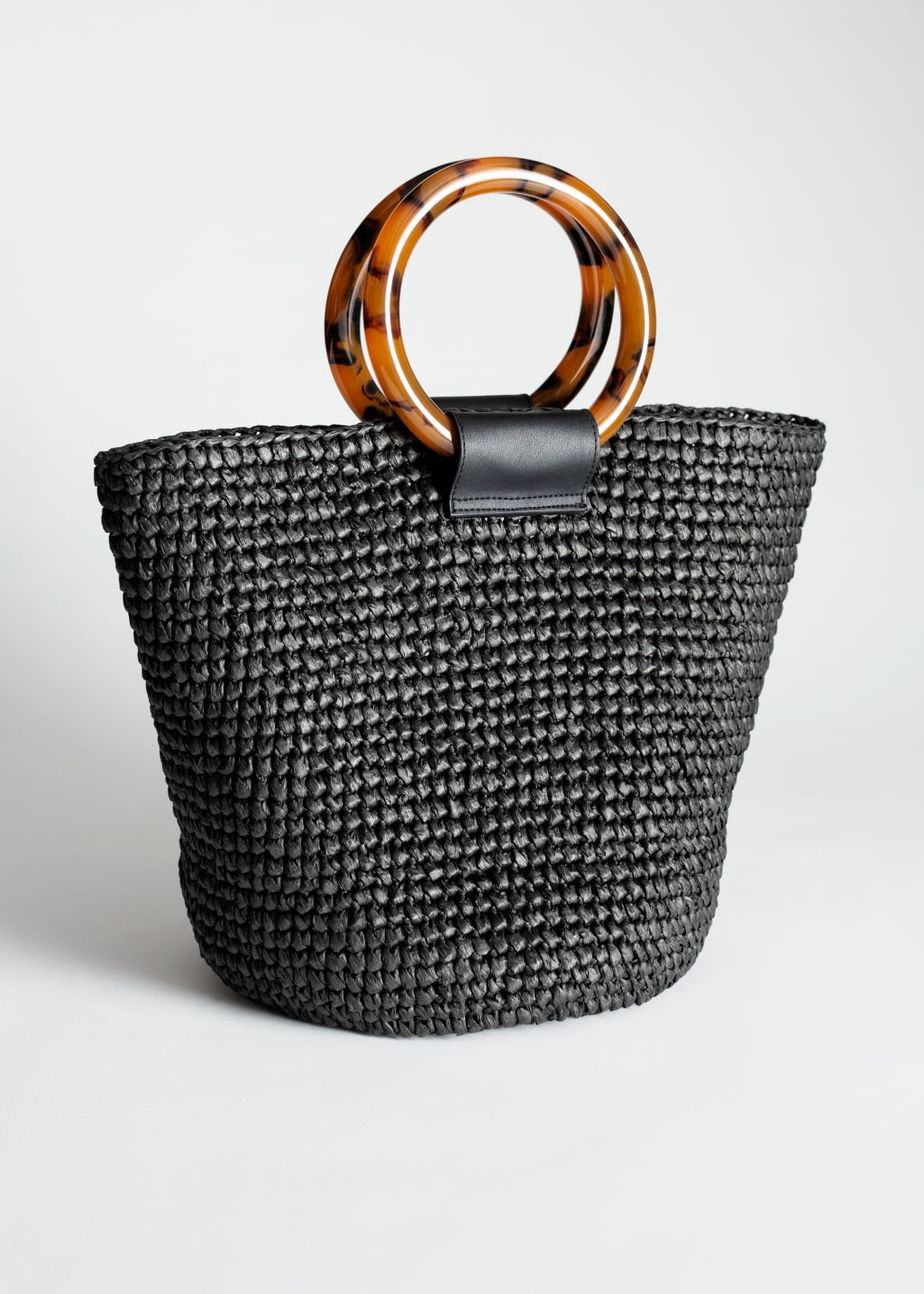Woven Straw Tote Bag - Black | & Other Stories (EU + UK)