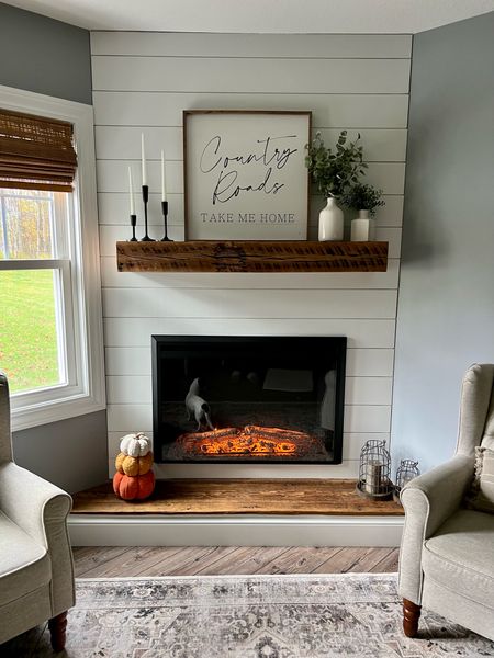 Fall mantle, farmhouse mantle, farmhouse style, farmhouse living room, corner fireplace, cozy style

#LTKstyletip #LTKGiftGuide #LTKhome