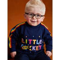 JoJo Maman Bebe Toddler Boys Rocket Applique Top - Navy | Very (UK)