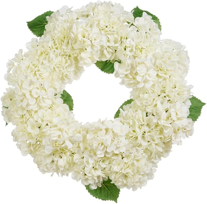 Raz Imports 2024 Sweet Magnolia 26" White Hydrangea Wreath | Amazon (US)