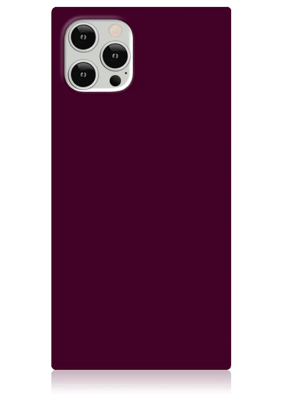 SQUARE® Burgundy iPhone Case | FLAUNT