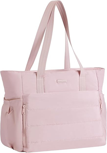 NISHEL Travel Puffy Tote Bag For Women, Ultra-Lightweight Large Tote Purse For Office Day And a S... | Amazon (US)