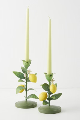Lemon Taper Holder | Anthropologie (US)