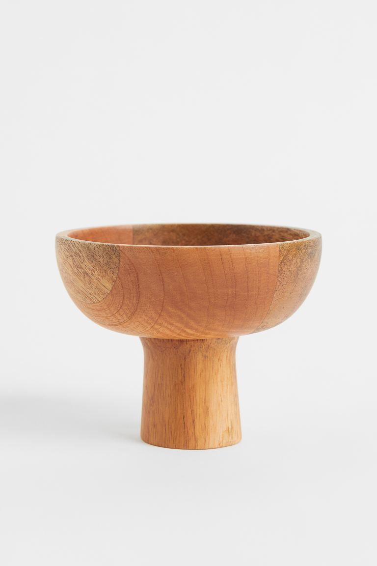 Small Wooden Pedestal Bowl | H&M (US)