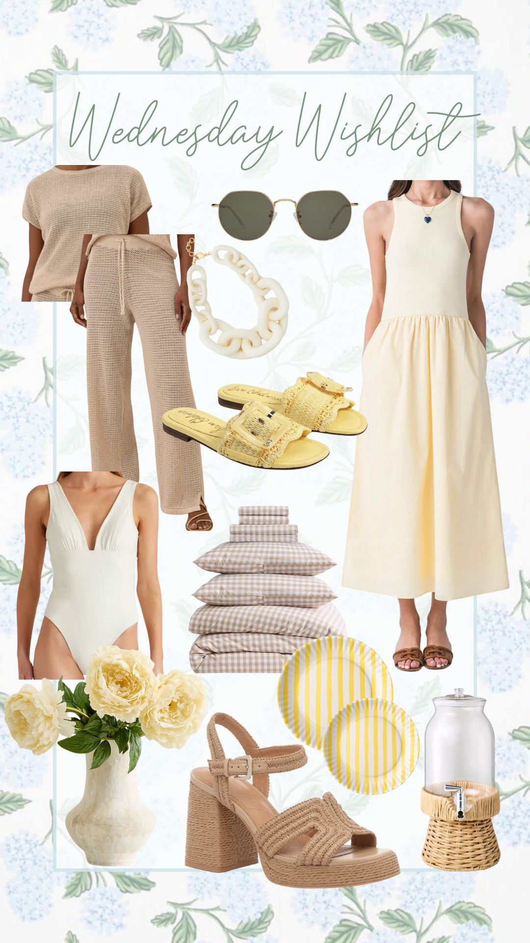 Wednesday Wishlist!



Yellow dress
summer dress
summer set
linen set
home decor
summer hosting  

 #LTKSummerEdit #LTKHome #LTKStyleTip