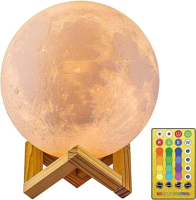 AED Moon Lamp 2023 Upgrade with Timing- Lamp for Bedroom Moon Night Light for Adults Kids Baby- G... | Amazon (US)