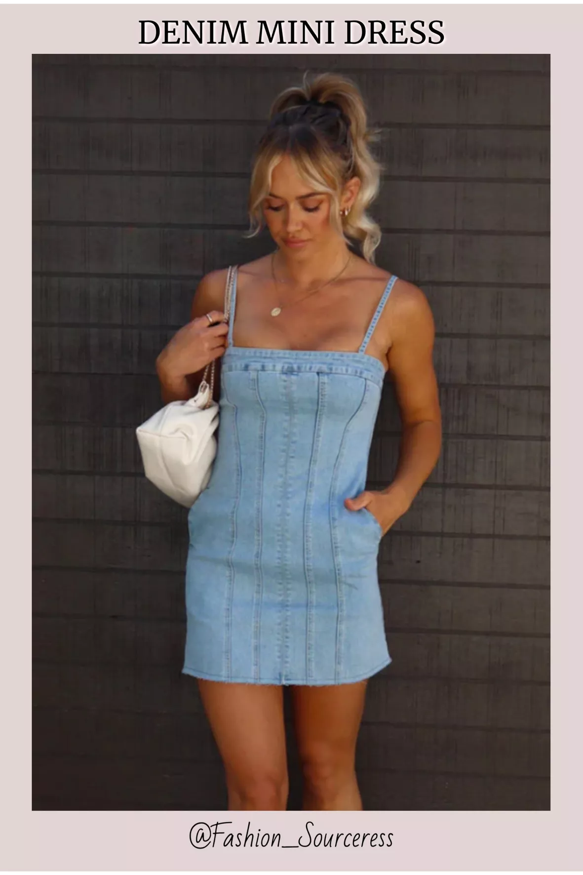 Dallas Denim Mini Dress curated on LTK