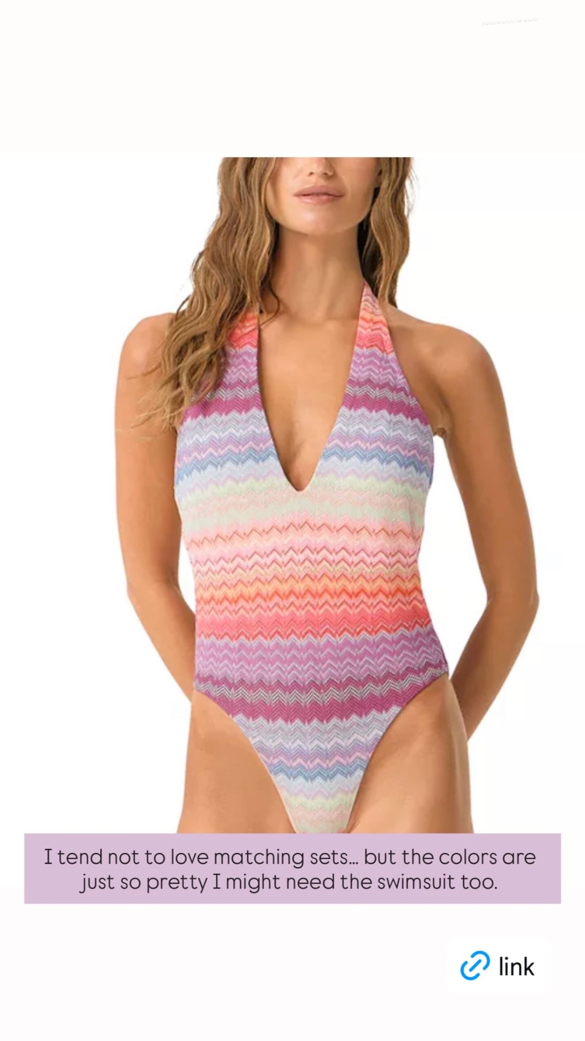 I tend not to love matching sets… but the colors are just so pretty I might need the swimsuit too.  @shopmy @bloomingdales @pqswim