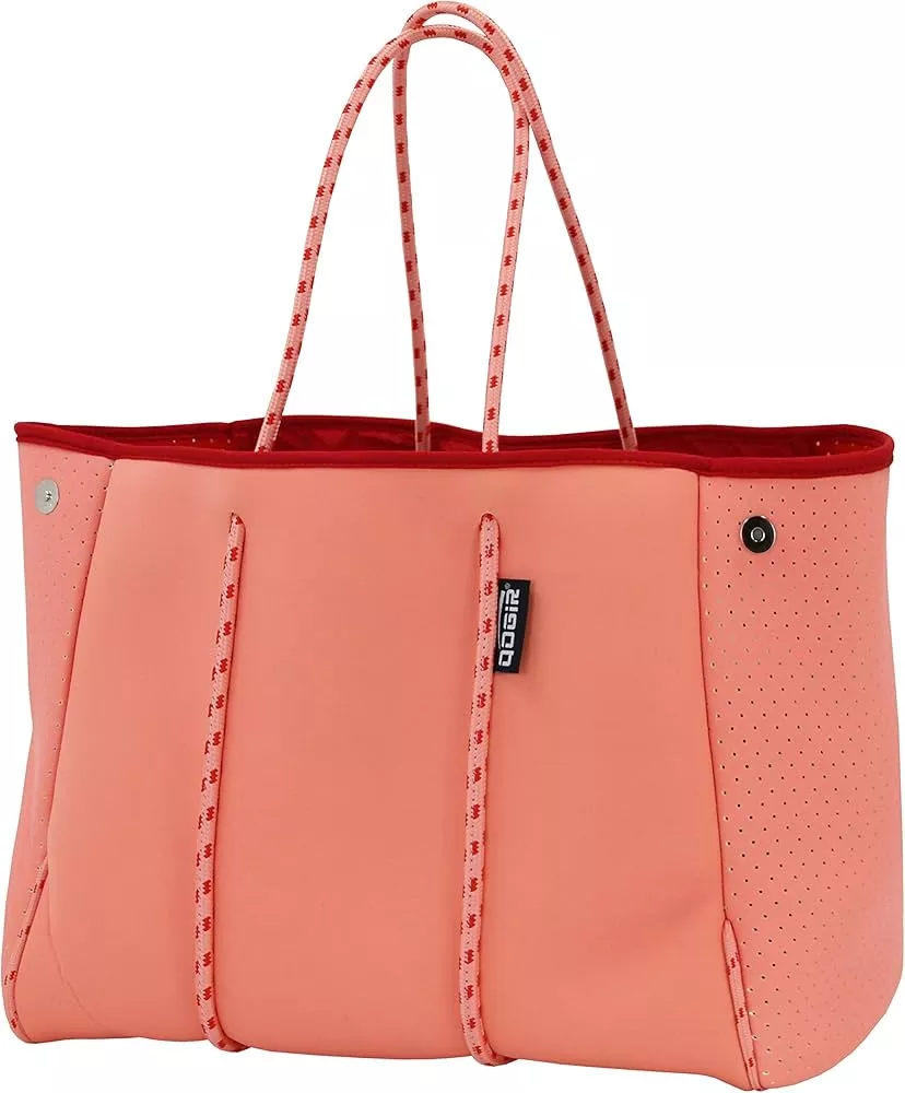 Fugua Women Neoprene Tote Bag Beach Bag Large Handbags with Zipper Pocket 