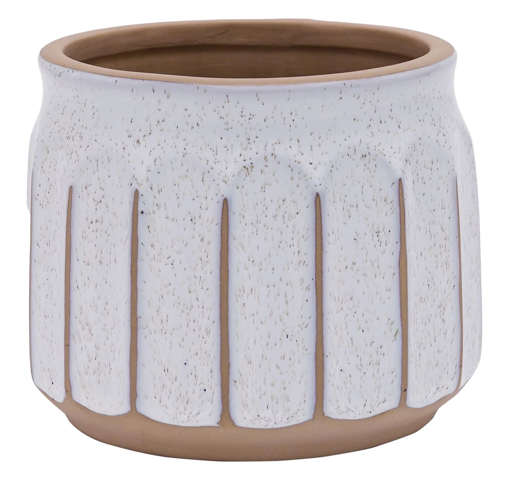 Better Homes & Gardens Pottery 6" Savona Round Ceramic Planter, White | Walmart (US)