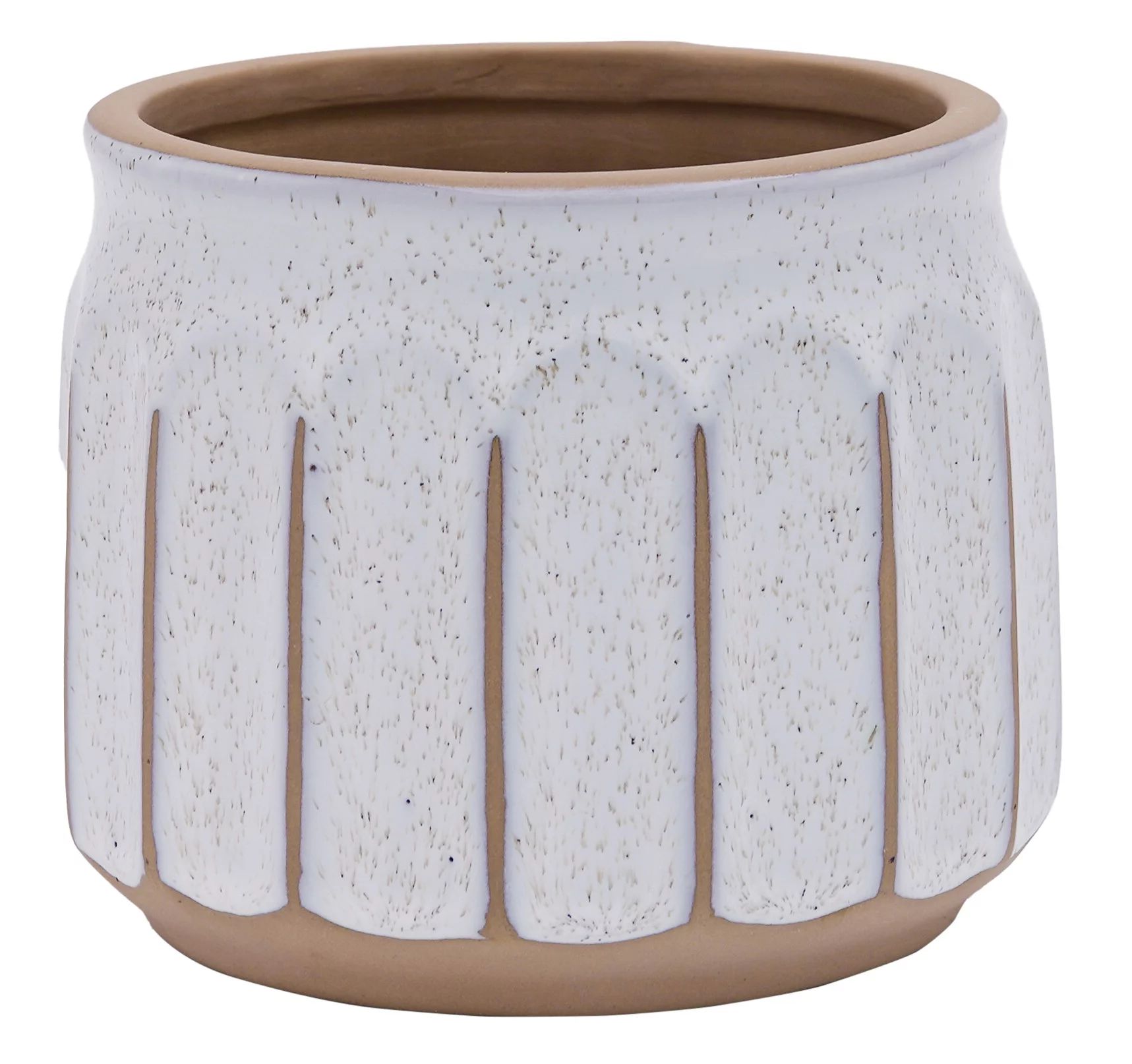 Better Homes & Gardens Pottery 6" Savona Round Ceramic Planter, White - Walmart.com | Walmart (US)