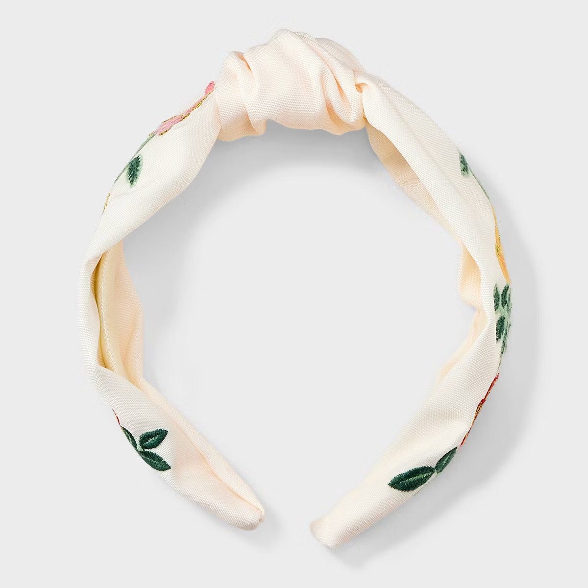 Floral Embroidered Headband - A New Day™ Ivory | Target