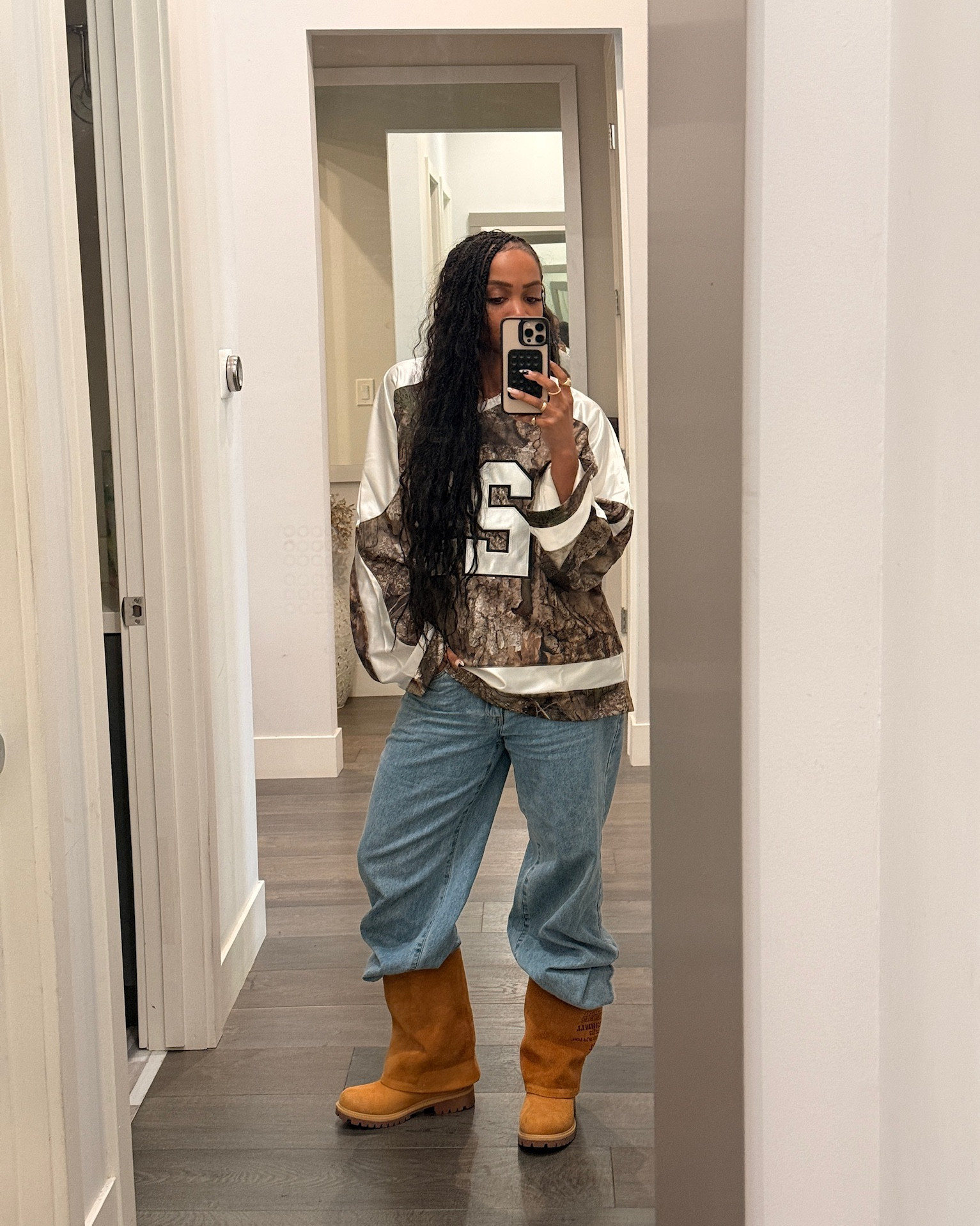 Today’s outfit for the podcast 🧡 love these boots from the Timberland x Telford collab 

#LTKootd #LTKgrwm #LTKdayinmylife