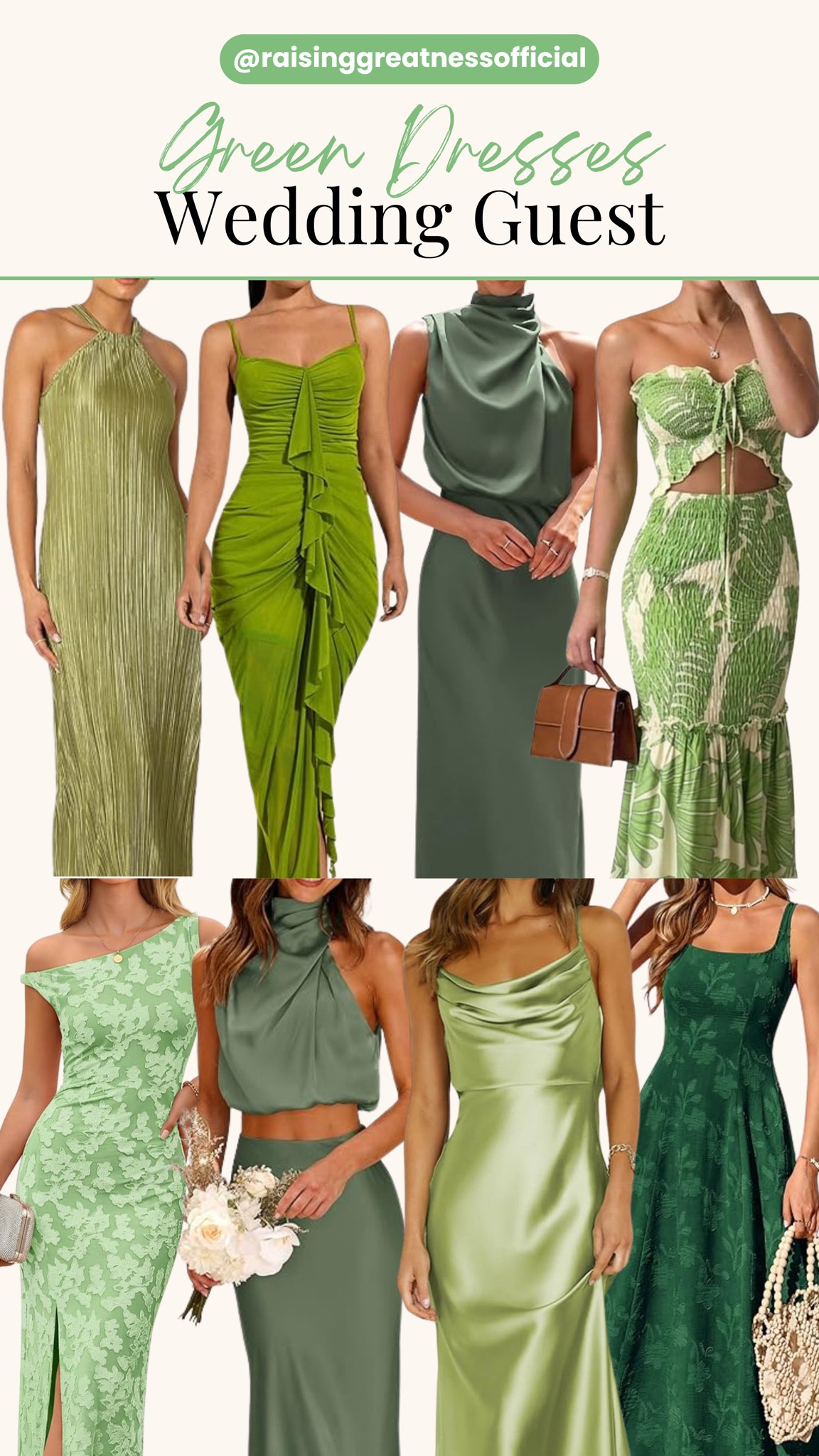 Hey ~ Hey Sunshines ☀️ green is having a moment, and these gorgeous wedding guest dresses are absolutely stunning 💛 From soft sage tones to rich emerald hues, these elegant styles are perfect for any wedding celebration while keeping you feeling beautiful and confident ✨

#greendress #weddingguestdress #weddinggueststyle #summerwedding #fashioninspo #guestoutfit #dressideas #amazonfashion #raisinggreatness #stylefinds

#LTKootd #LTKgrwm #LTKWedding