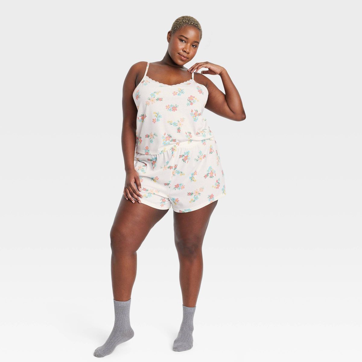 Women's Lace Trim Pajama Set - Colsie™ | Target