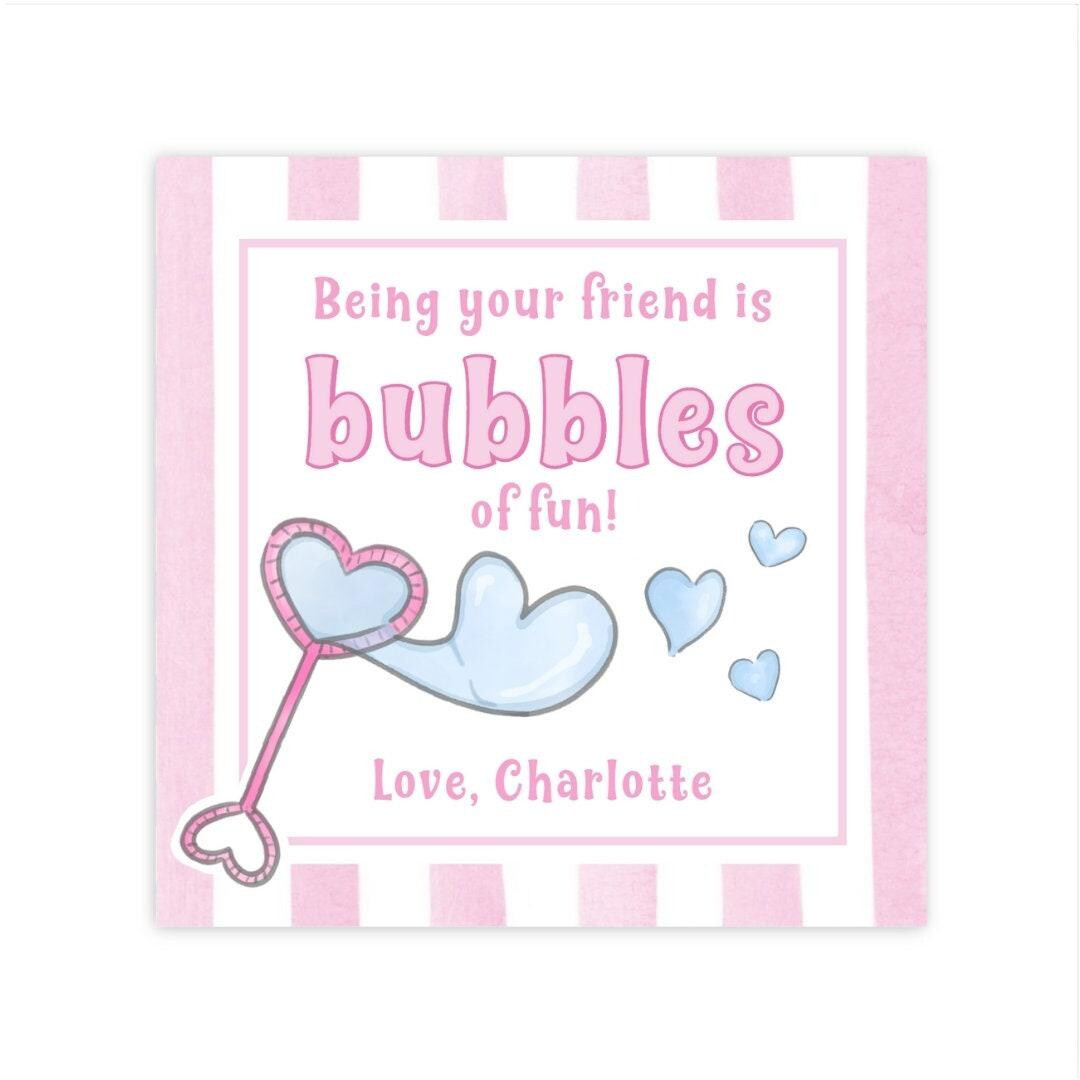 Printable Valentines Day Cards for Kids, Valentine Tags, Bubble Valentine, Valentines Day Bubbles... | Etsy (US)