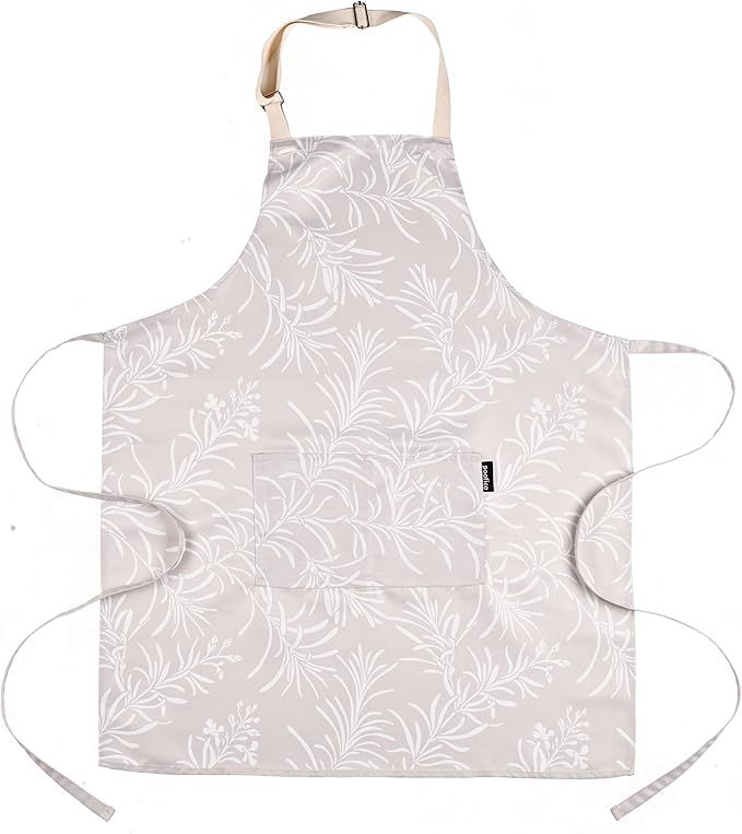 Designer Oil/Waterproof Apron with Pockets, Stain Resistant, Adjustable Polycotton Kitchen Aprons... | Amazon (US)