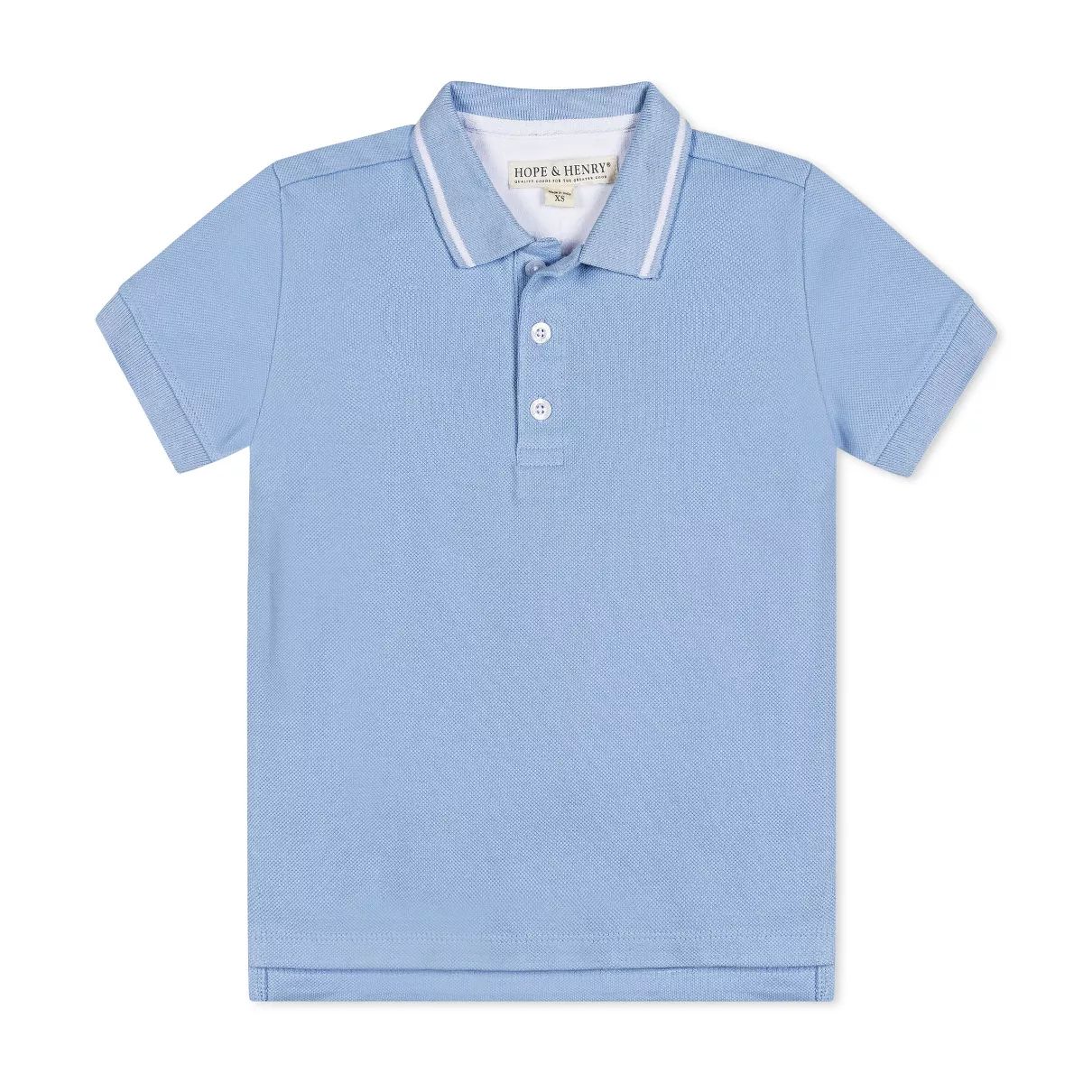 Hope & Henry Boys' Organic Short Sleeve Knit Pique Polo Shirt, Kids | Target