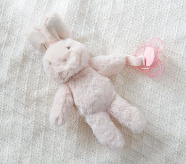 Bunny Plush Pacifier Holder | Pottery Barn Kids