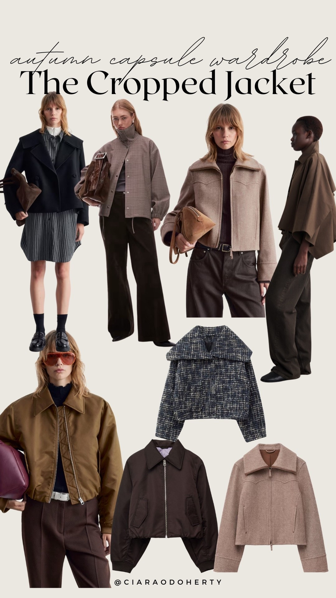 Autumn Capsule Wardrobe: The Cropped Jacket 
Funnel neck, cropped trench, sports jacket 

#LTKeurope #LTKireland #LTKautumn