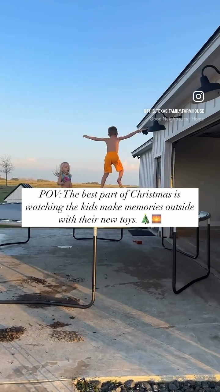 This moment makes all the holiday planning and stress worth it! 

One of my kid’s favorite gifts this year was a trampoline. We are still working on putting it together as it comes with sides and basketball goal, but linking the version we got + other outdoor toys that will help your kids want to play outside! 

Kid gifts | outdoor gifts | trampoline | Christmas gift ideas 

#LTKHoliday #LTKGiftGuide #LTKKids