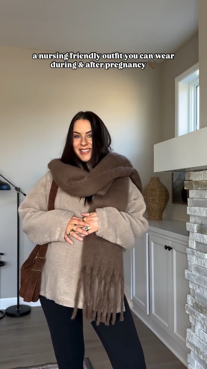 an outfit you can wear now & while nursing postpartum 👏🏼  currently in my “only shopping for pieces I can wear now AND later era” as we head into WEEK 36!!!! 

coziest top is bump + nursing friendly 👏🏼👏🏼  s top & leggings

nursing sports bra from Amazon - really supportive with removable pads - on sale! target socks that are so cute with winter boots! 

follow @_lomeyer_ for more affordable pregnant + petite outfit inspo! all outfits linked in my bio + @shop.ltk

#36weekspregnant #bumpstyle #maternityfashion #pregnancyfashion #pregnancystyle winter outfit, winter fashion, maternity outfit, pregnant outfit, pregnancy style winter, nursing friendly, postpartum, postpartum style, winter pregnancy outfits, pregnancy outfit ideas, bump style

#LTKWatchNow #LTKBump #LTKStyleTip