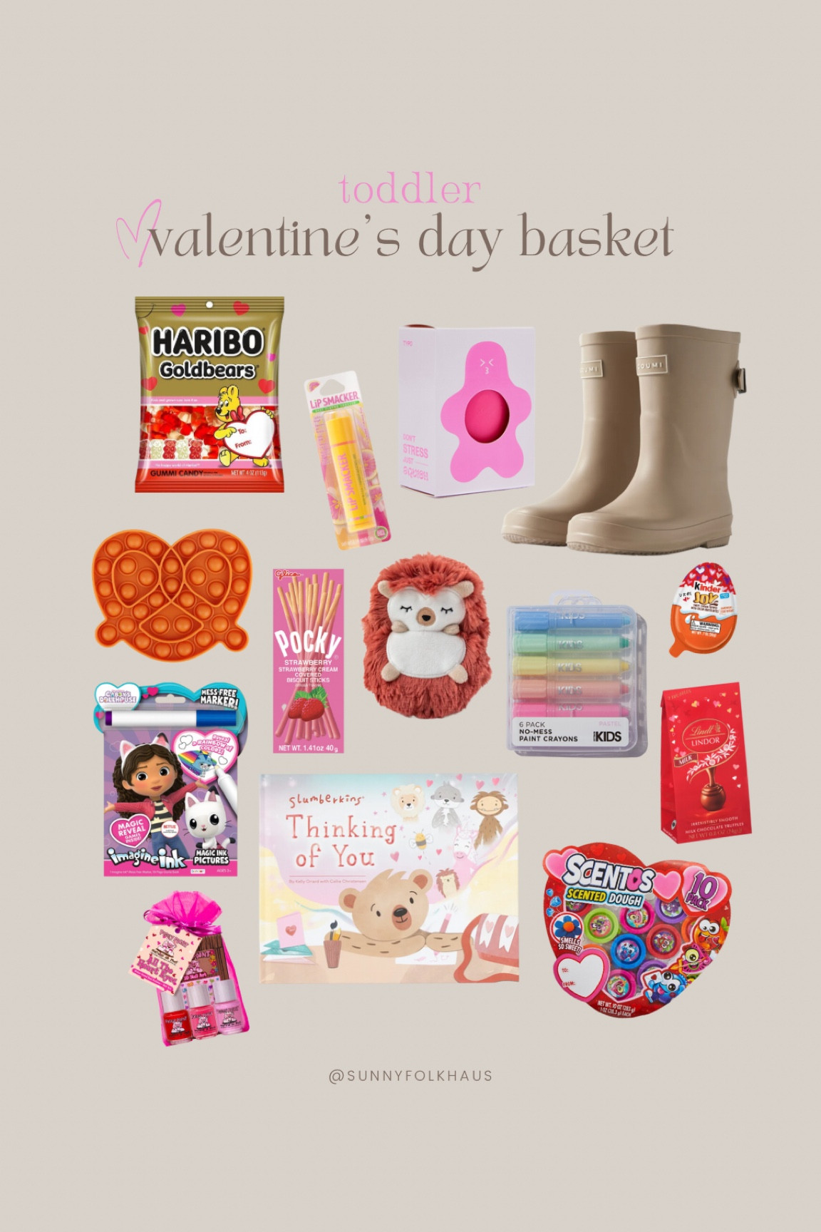 VALENTINE’S DAY BASKET FILLERS - for toddler girl 🌸🍬 slumberkins, goumi rainboots, mess-free coloring, piggy paint nail polish + more 

#LTKkids #LTKGiftGuide #LTKSeasonal