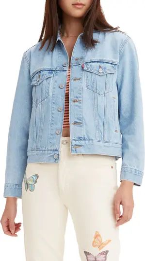 Ex-Boyfriend Crop Denim Trucker Jacket | Nordstrom Rack