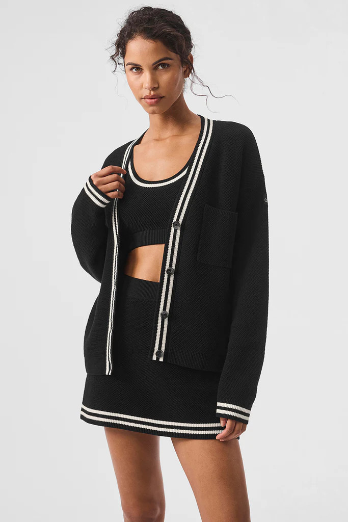 Tennis Club Sweater Knit Cardigan | Alo Yoga (US)