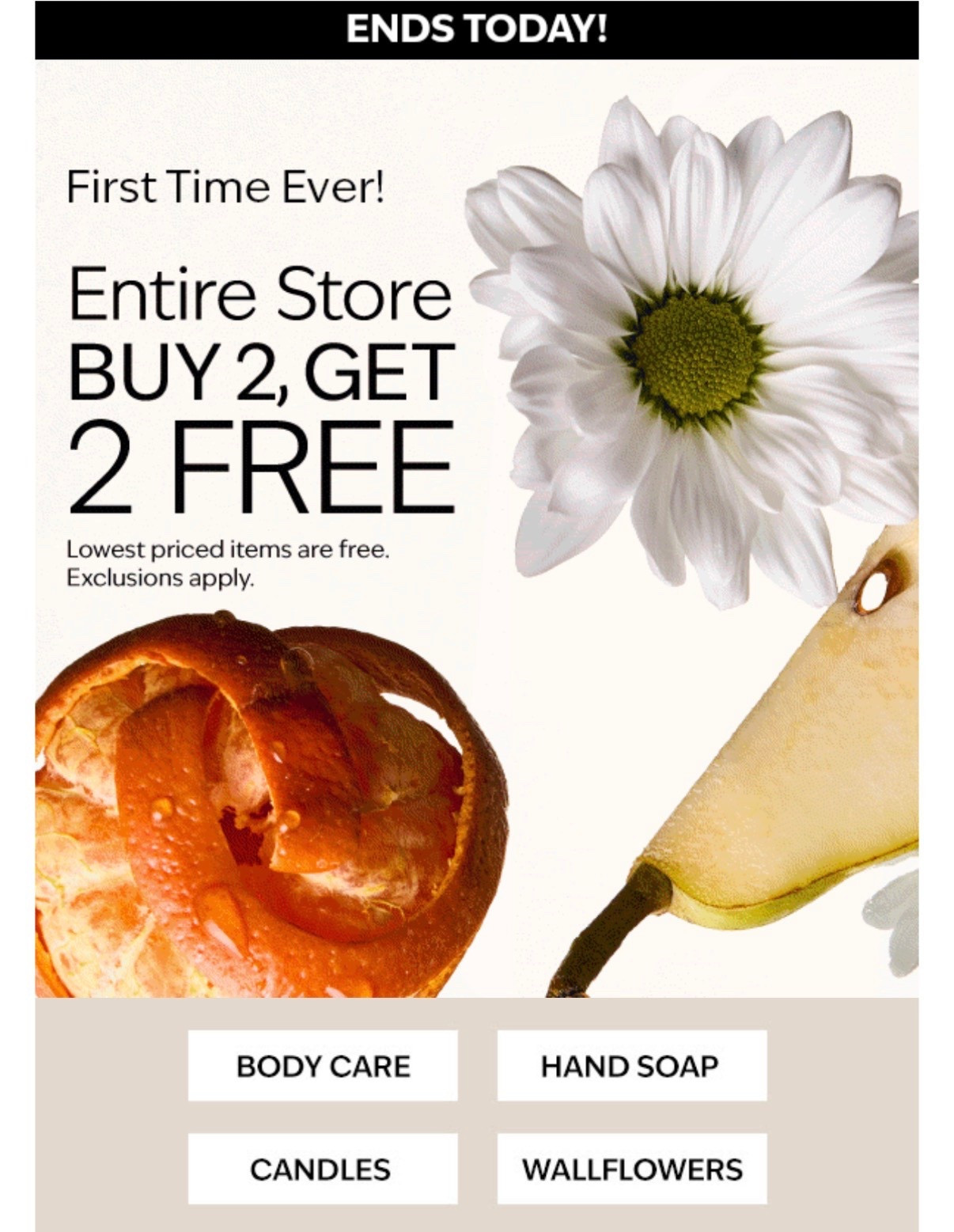 Sale 🚨 Bath & Body Works has the entire store Buy 2, Get 2 free Sis! Everything, even the plugins that never go on sale! Ends today and you can use the 25% coupon 😉

#LTKselfcare #LTKBeauty #LTKSaleAlert