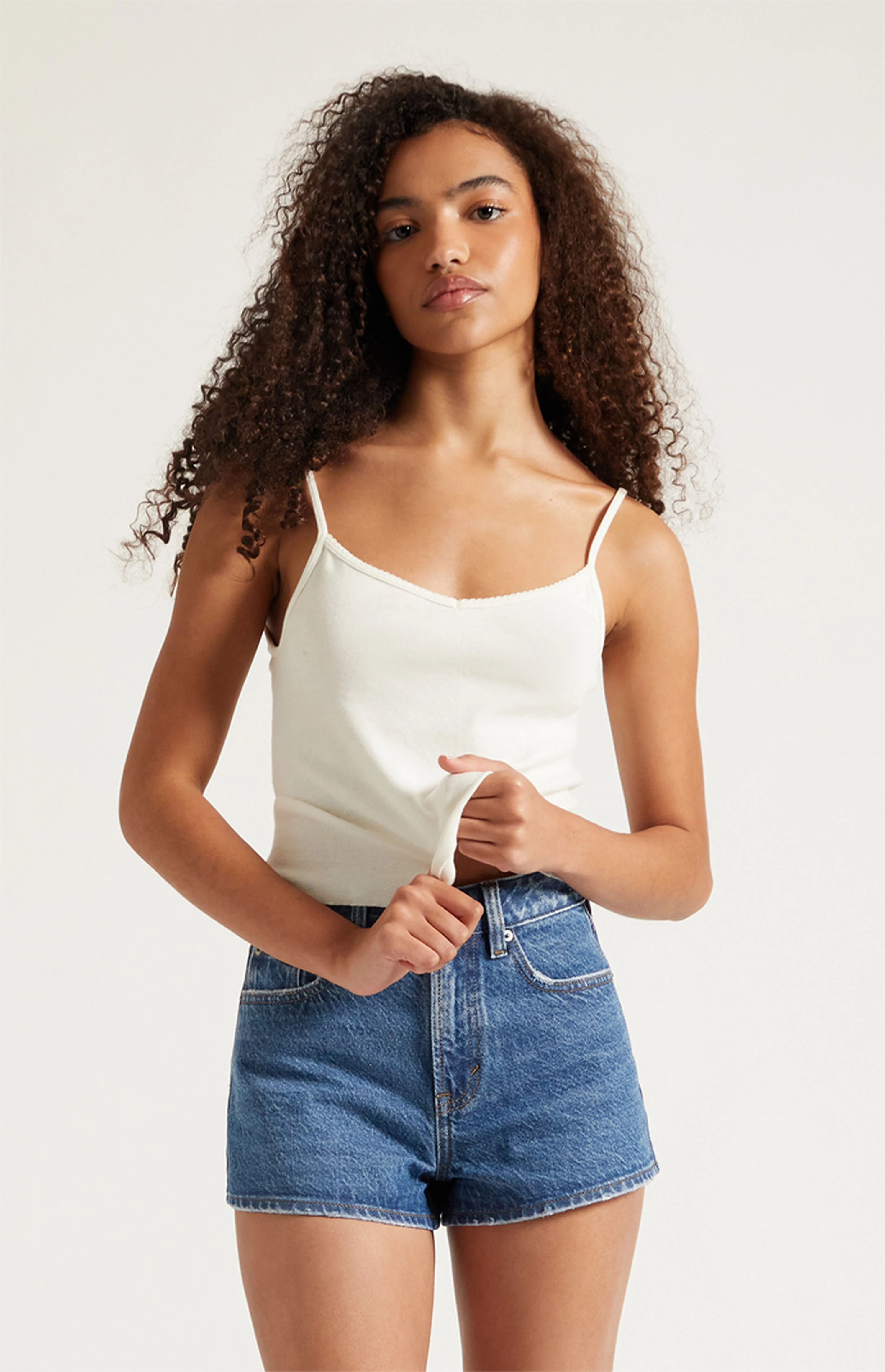 Pacsun Ivy High Waisted Festival Jean Shorts Indigo | PacSun