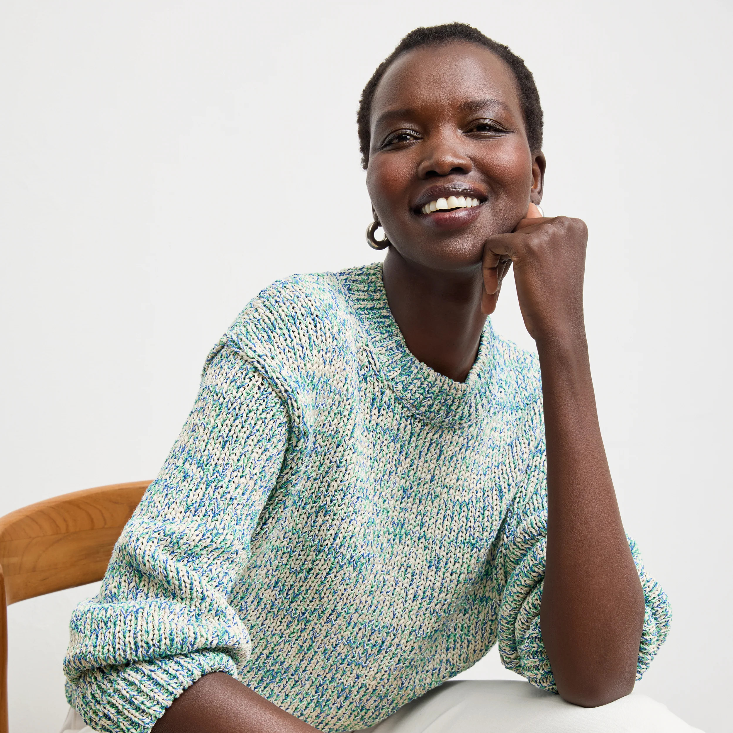 Maura Easy Sweater - Boucle Sweater :: Multi | MM LaFleur