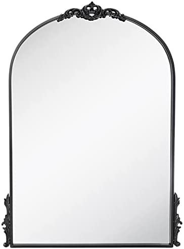 Hobby Lobby Home Decor Elegant Matte Black Arch & Flourish Wall Mirror for Vanities, Living Rooms... | Amazon (US)