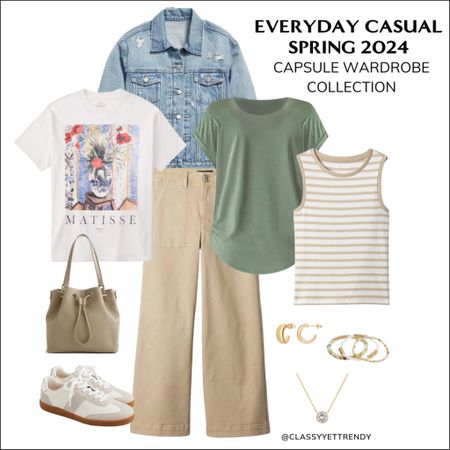 A NEW capsule wardrobe for the Spring season…Everyday Casual Spring Collection 🌷 This ready-made, complete wardrobe is perfect for stay at home moms, retired women or anyone needing all-casual outfits. 🙌 Swipe right to see a few outfits in the capsule wardrobe.

#capsulewardrobe #capsulecloset #effortlessstyle #effortlesschic #dailyoutfit #outfitstyle  #minimaliststyle #mystylediary #outfitinspirations #dailyfashion #realoutfitgram #howtowear #simplestyle #simplelook #neutralstyle #neutralaboutit #classicoutfit #classicstyle #everydayfashion #minimalism #minimalistwardrobe #casualstyle #casualoutfit #founditonamazon #amazonfashion