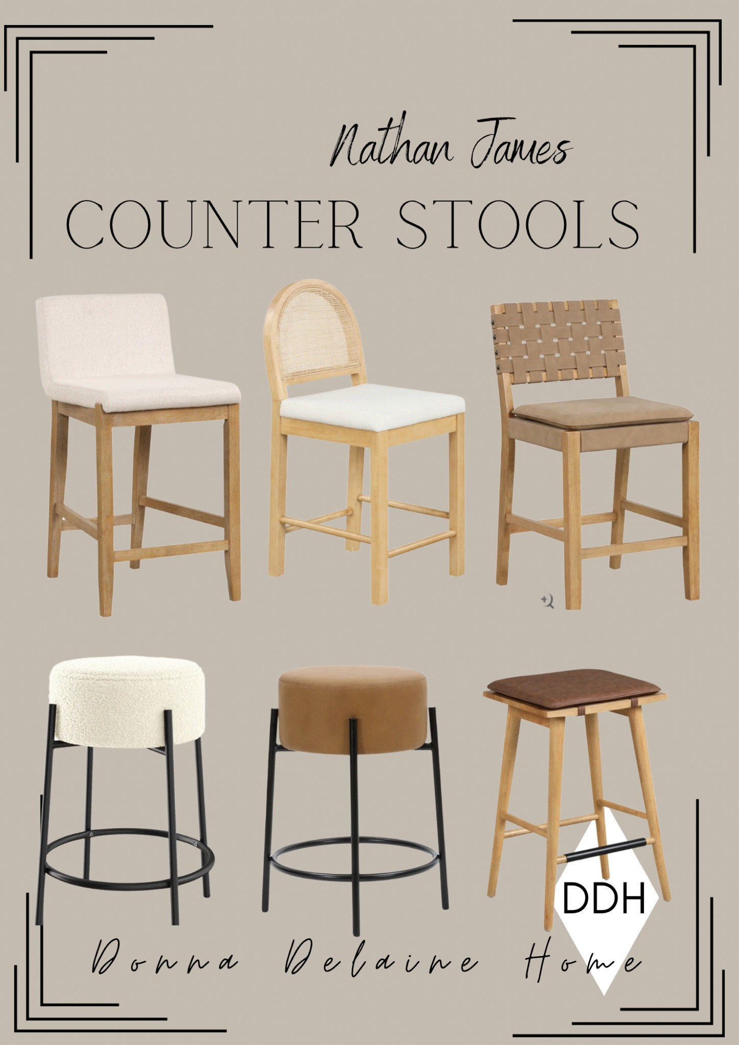 I love Nathan James for their on trend styles, quality and affordability! These are available in counter and bar height. 
Kitchen seating, home furniture 

#LTKfamily #LTKFind #LTKhome