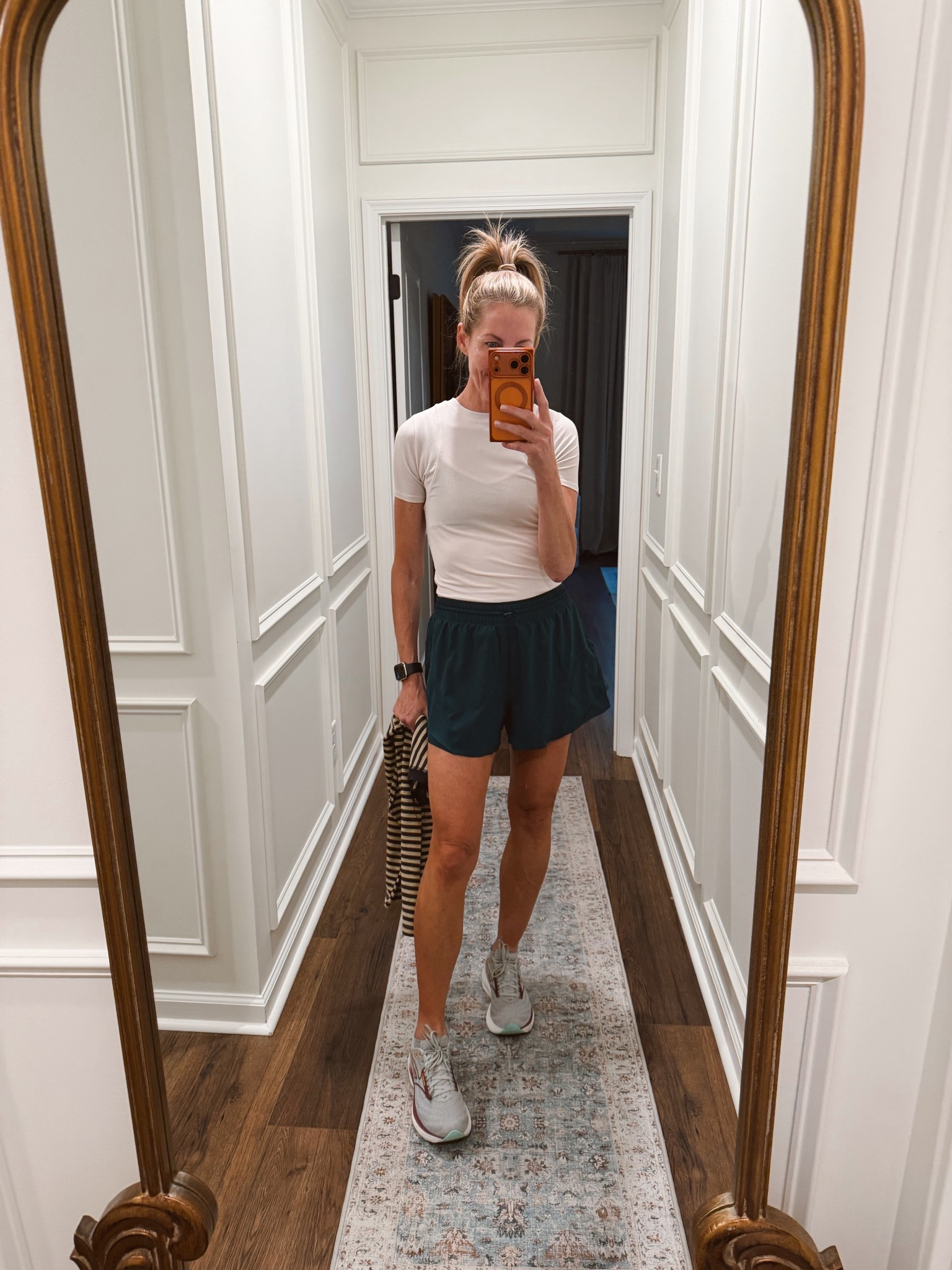 I love them so much. I went back and bought another pair now I own these in four colors that’s how good they are. I’m telling you they are perfect for all the things wearing a size extra small. The top is also a favorite under $20 as well.